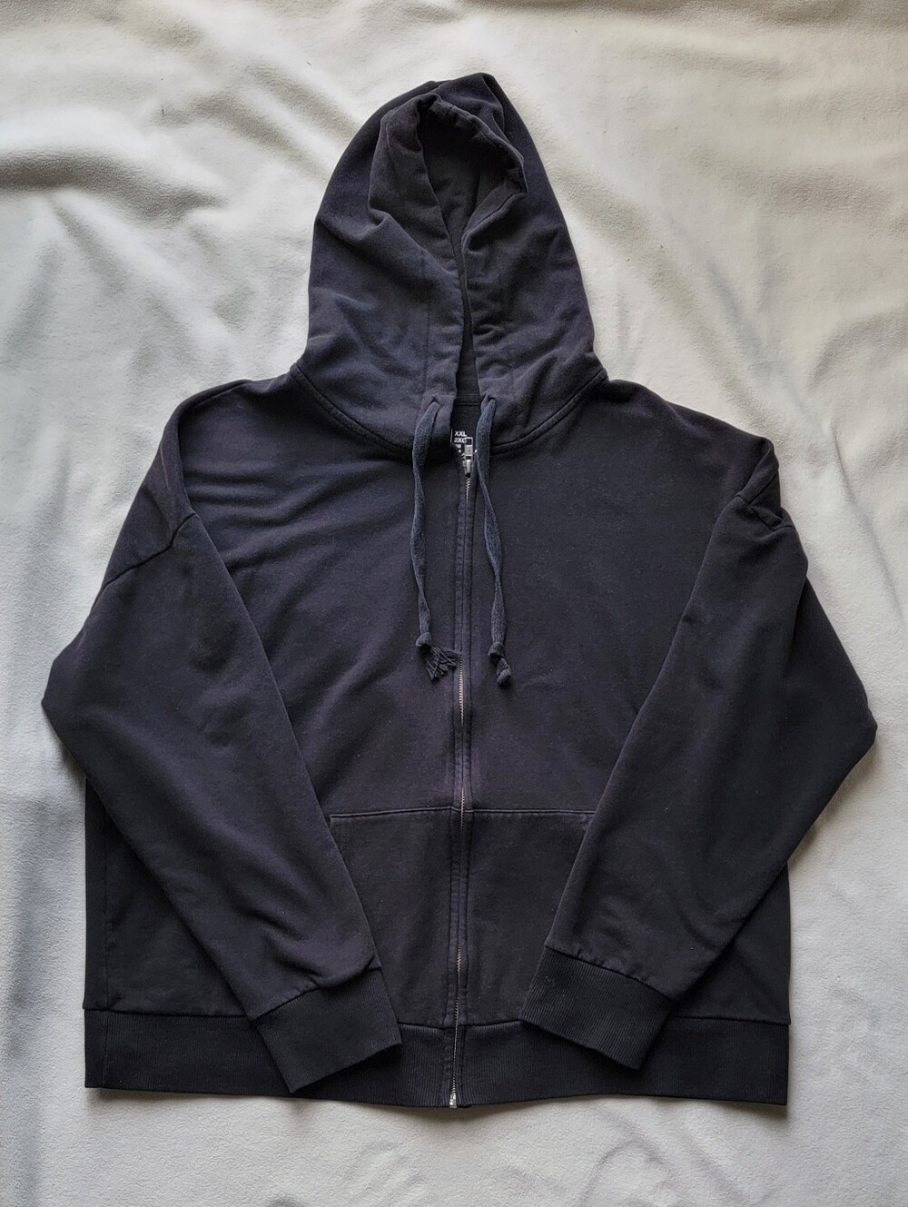 Black Zip-Up Hoodie Sweater